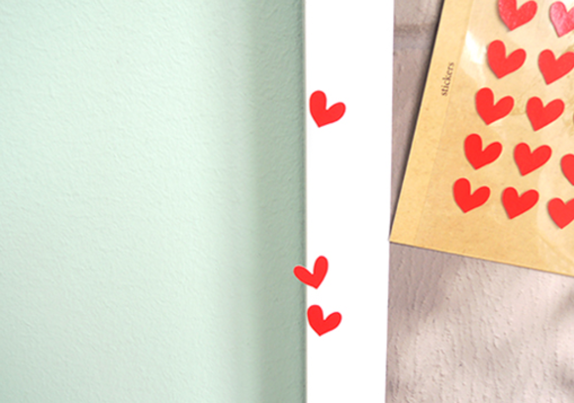 Plain.04 Heart Sticker | Suatelier Design