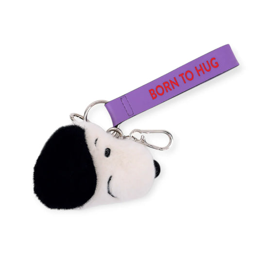 Snoopy ECO Fuzzy Cream Bag Charm - 8 cm