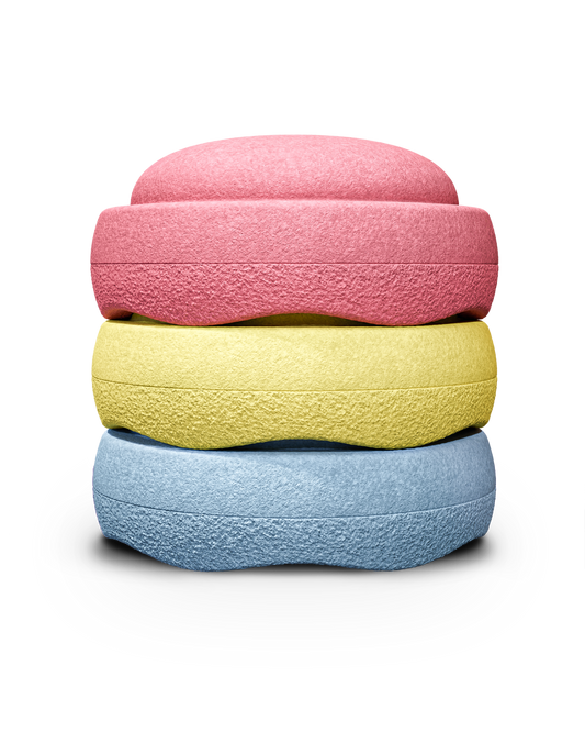 Stapelstein Set of 3 | Pastel Primary Colours
