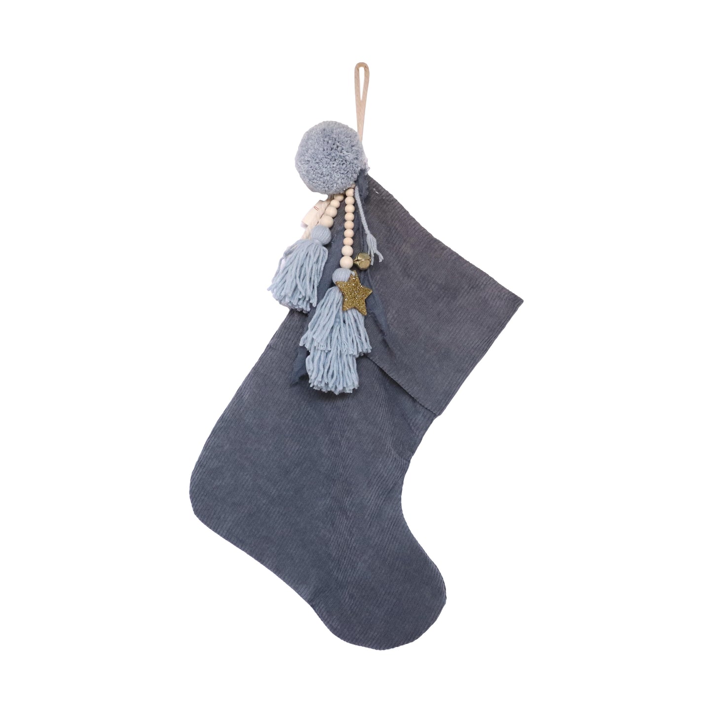 Denim Corduroy Christmas Stocking