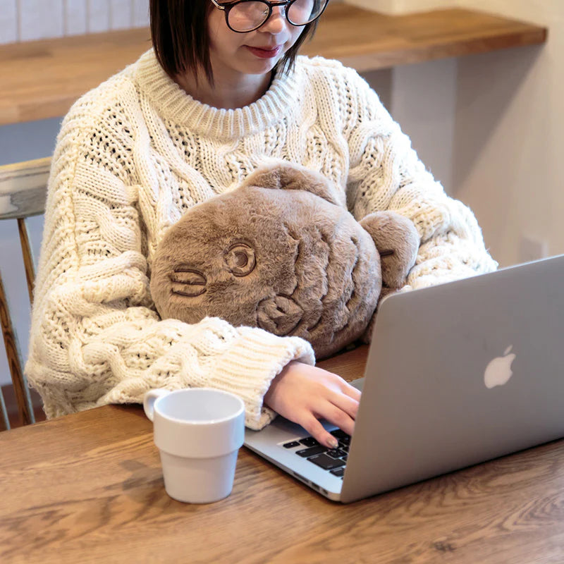 Yummy Warmer Cushion - Taiyaki | Bisque