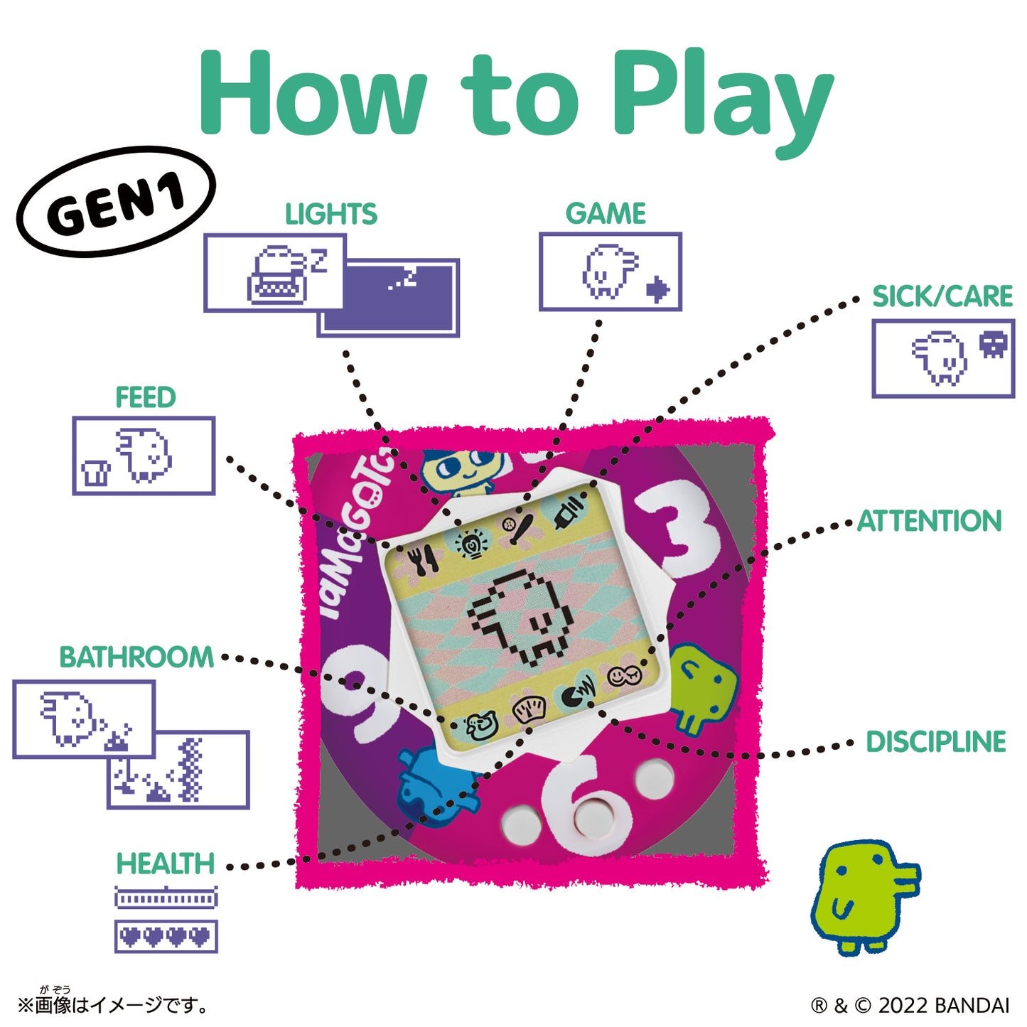 Original - Candy Swirl Gen 1 | Tamagotchi