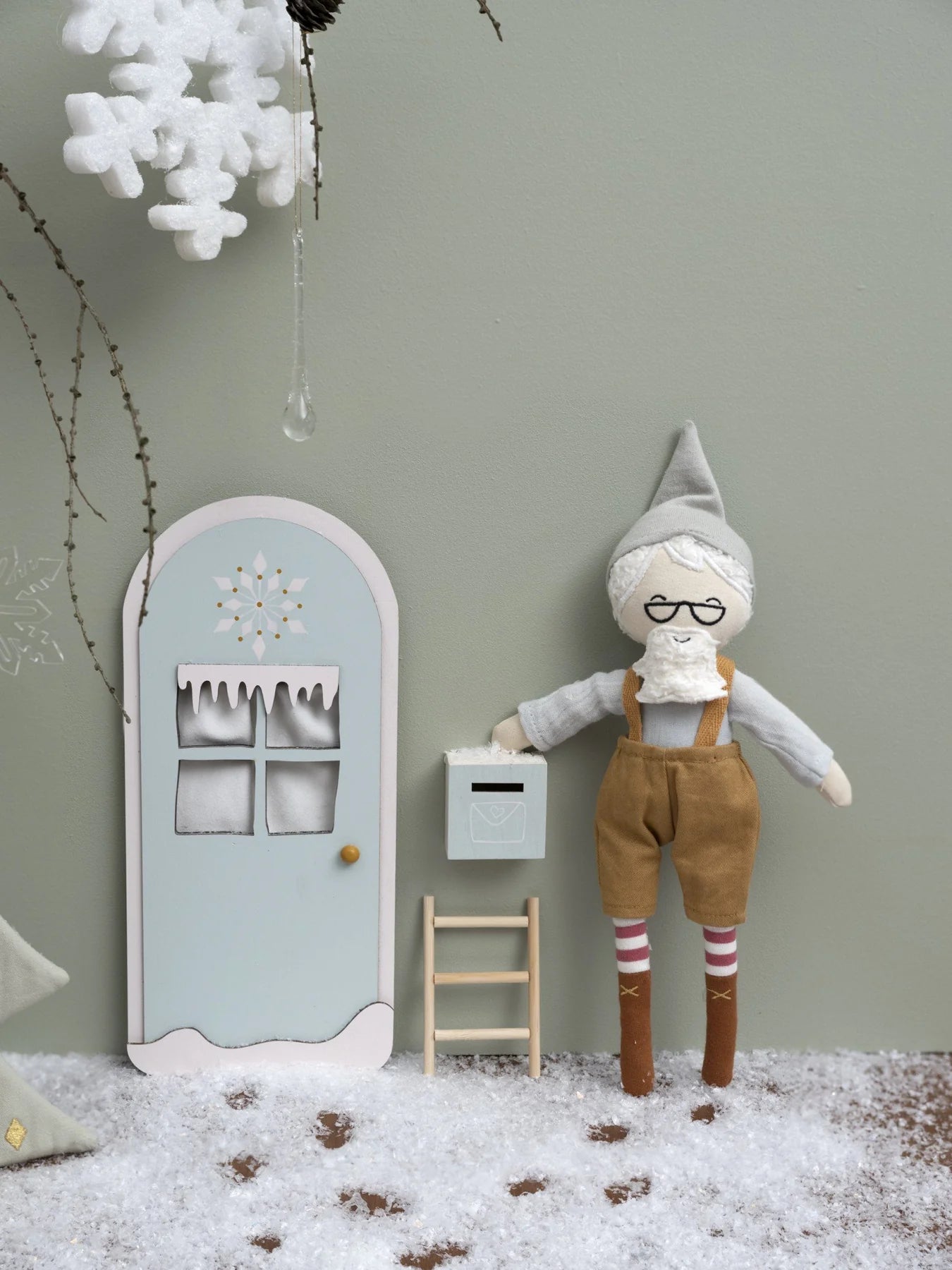 Elf Door - Winter Wonderland Foggy Blue