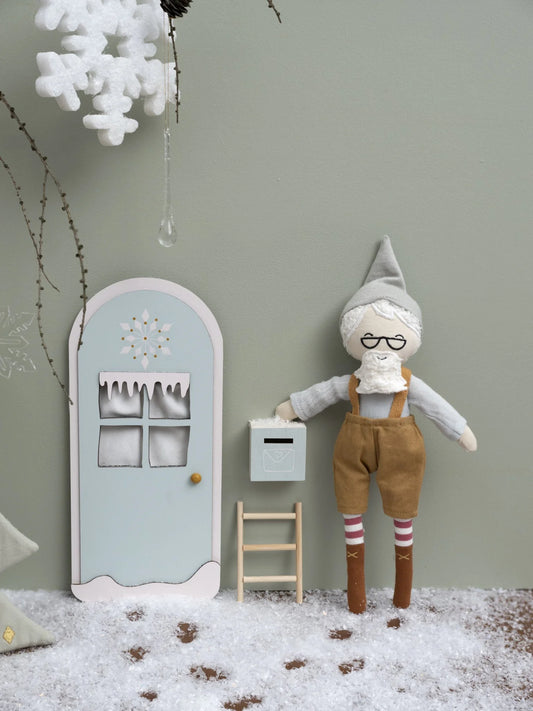 Elf Door - Winter Wonderland Foggy Blue