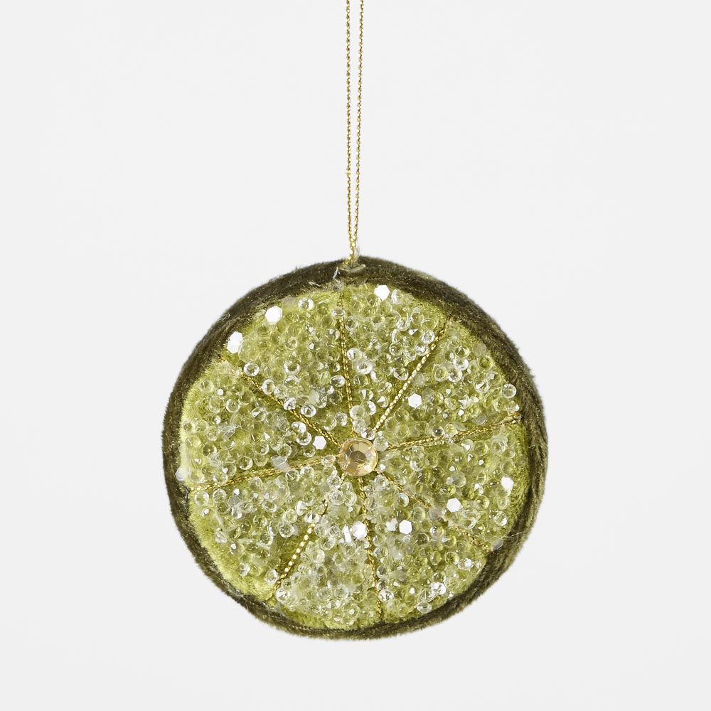 Palermo Beaded Lemon Slice Green | Florabelle
