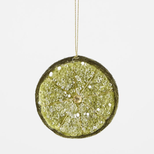 Palermo Beaded Lemon Slice Green | Florabelle