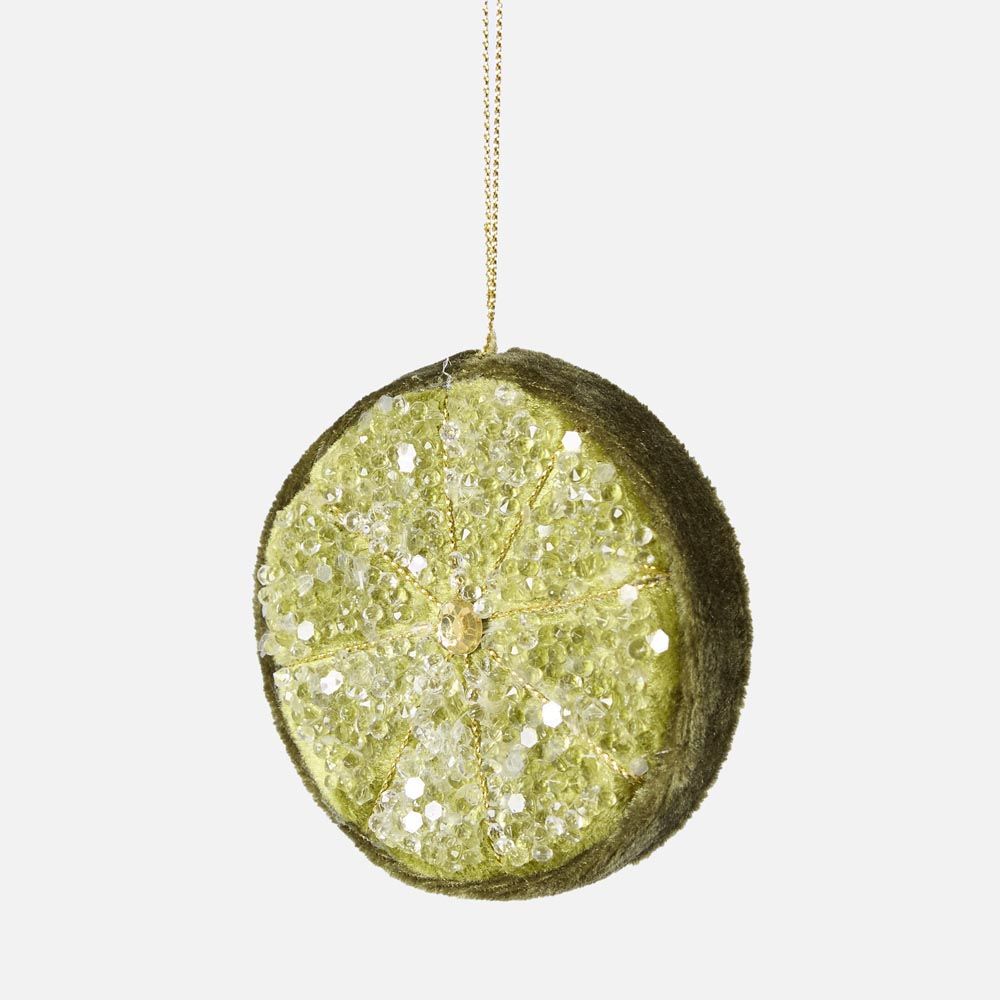 Palermo Beaded Lemon Slice Green | Florabelle