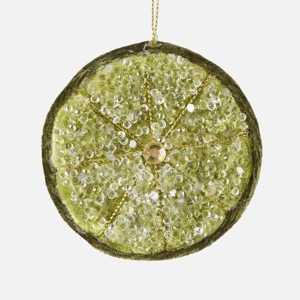 Palermo Beaded Lemon Slice Green | Florabelle