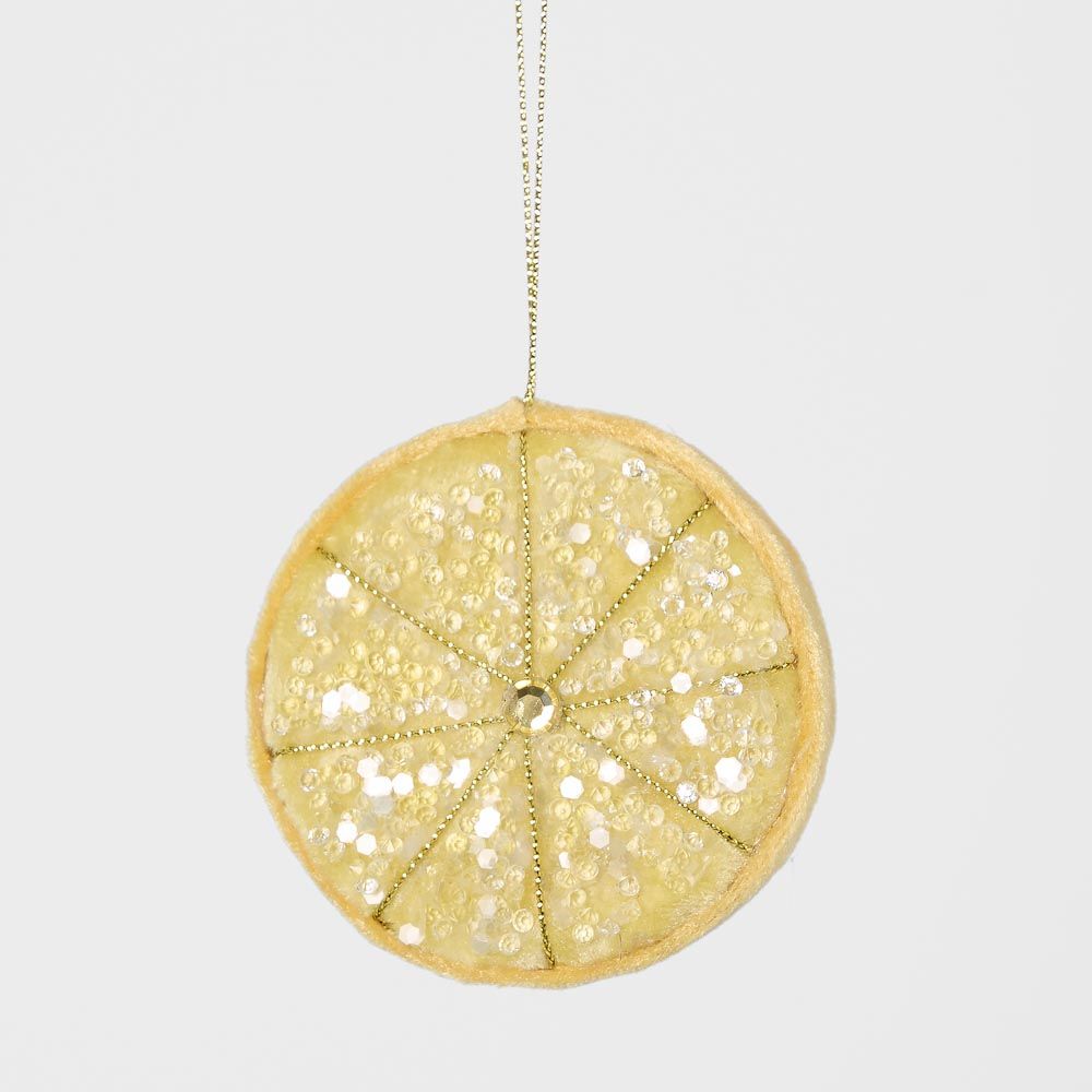 Palermo Beaded Lemon Slice Yellow | Florabelle