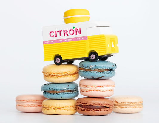 Yellow Macaron Van | Candylab
