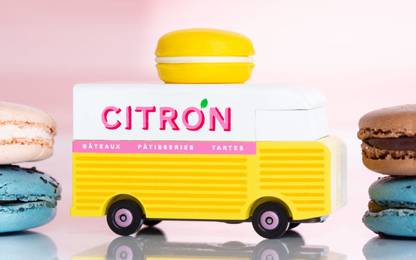Yellow Macaron Van | Candylab