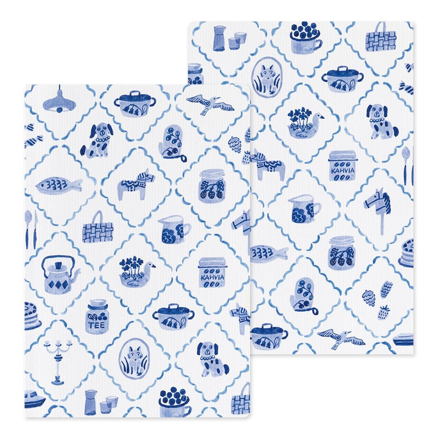 Yuru Log Notebook B6 Blue Nordic | Midori