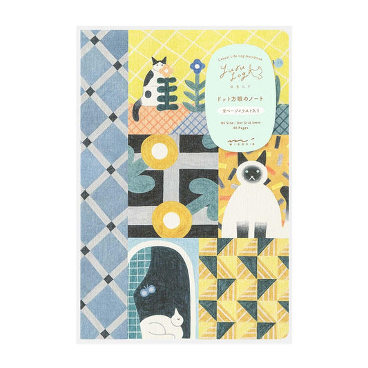 Yuru Log Notebook B6 Cat | Midori