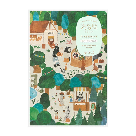 Yuru Log Notebook B6 Forest Animal | Midori