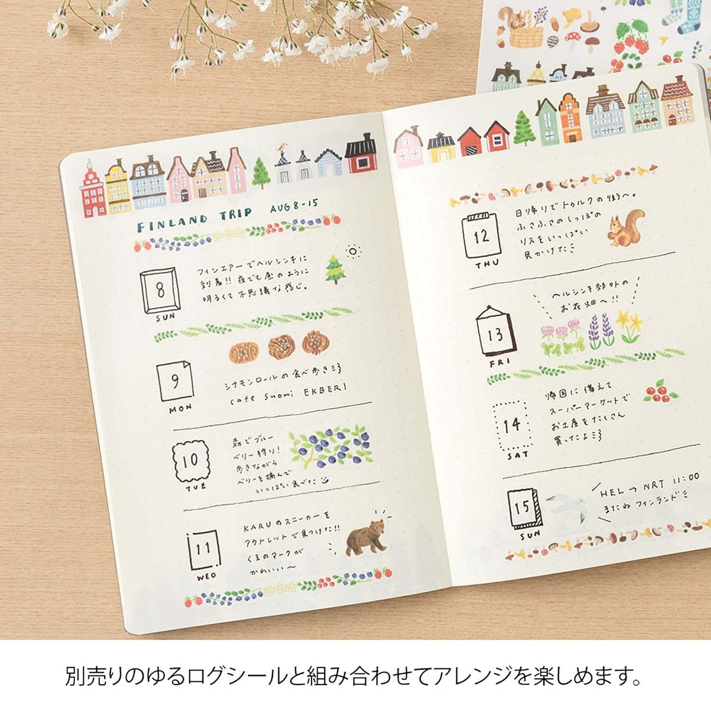 Yuru Log Notebook B6 Scandinavia | Midori