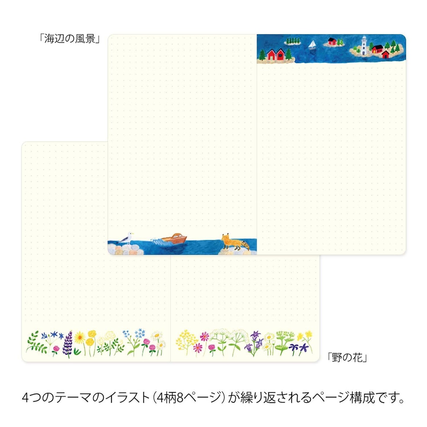 Yuru Log Notebook B6 Scandinavia | Midori