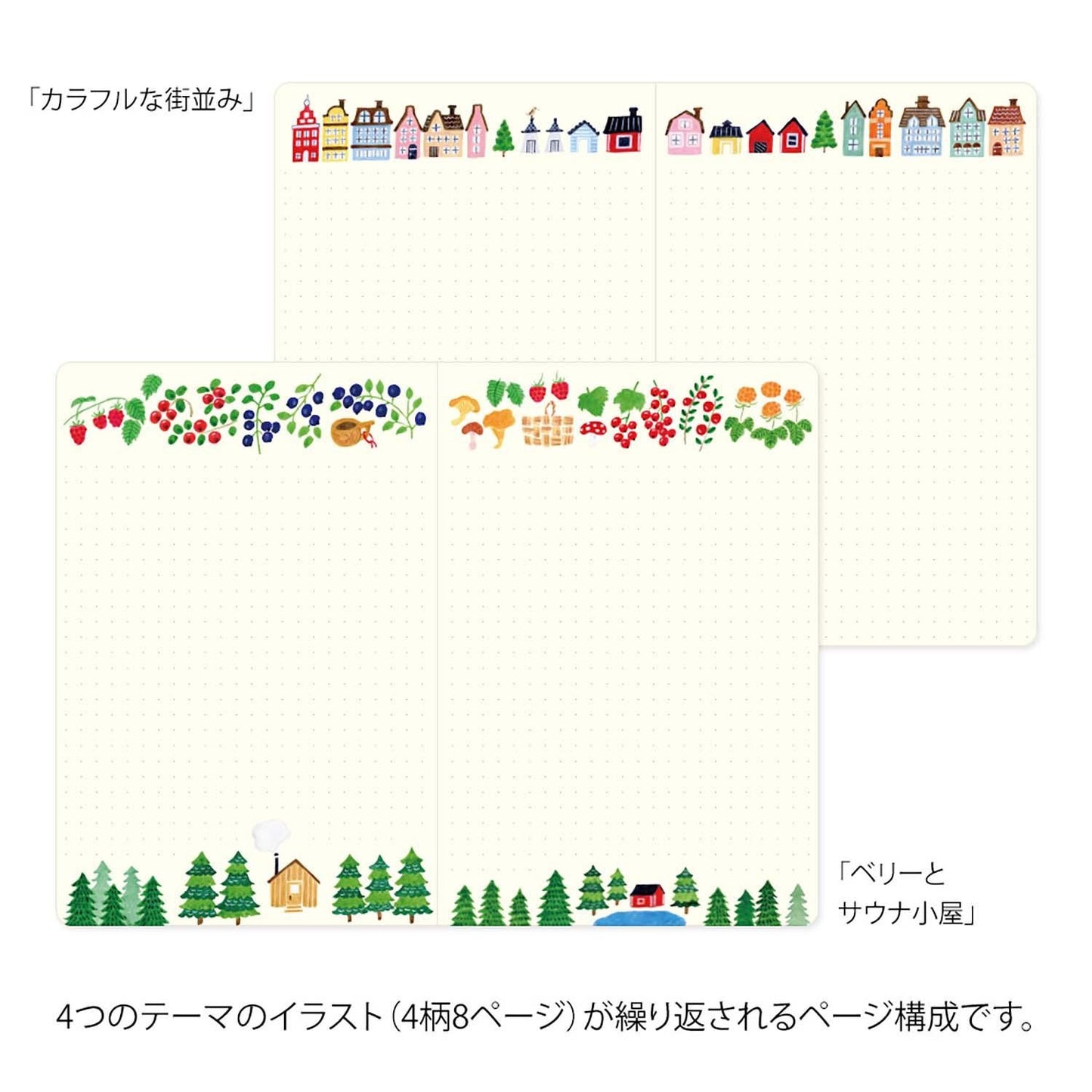 Yuru Log Notebook B6 Scandinavia | Midori