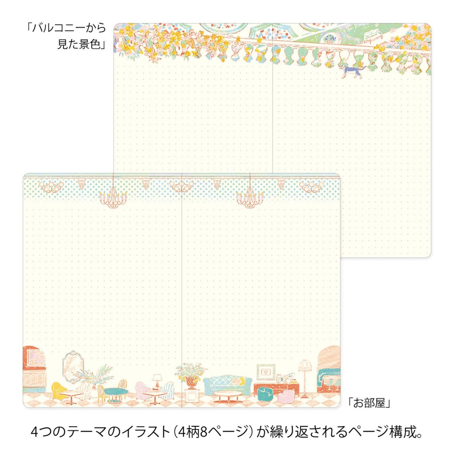 Yuru Log Notebook B6 Travel & Hotel | Midori