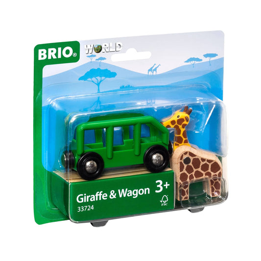 Giraffe and Wagon 2 pieces | Brio