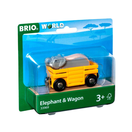 Elephant and Wagon 2 pieces | Brio