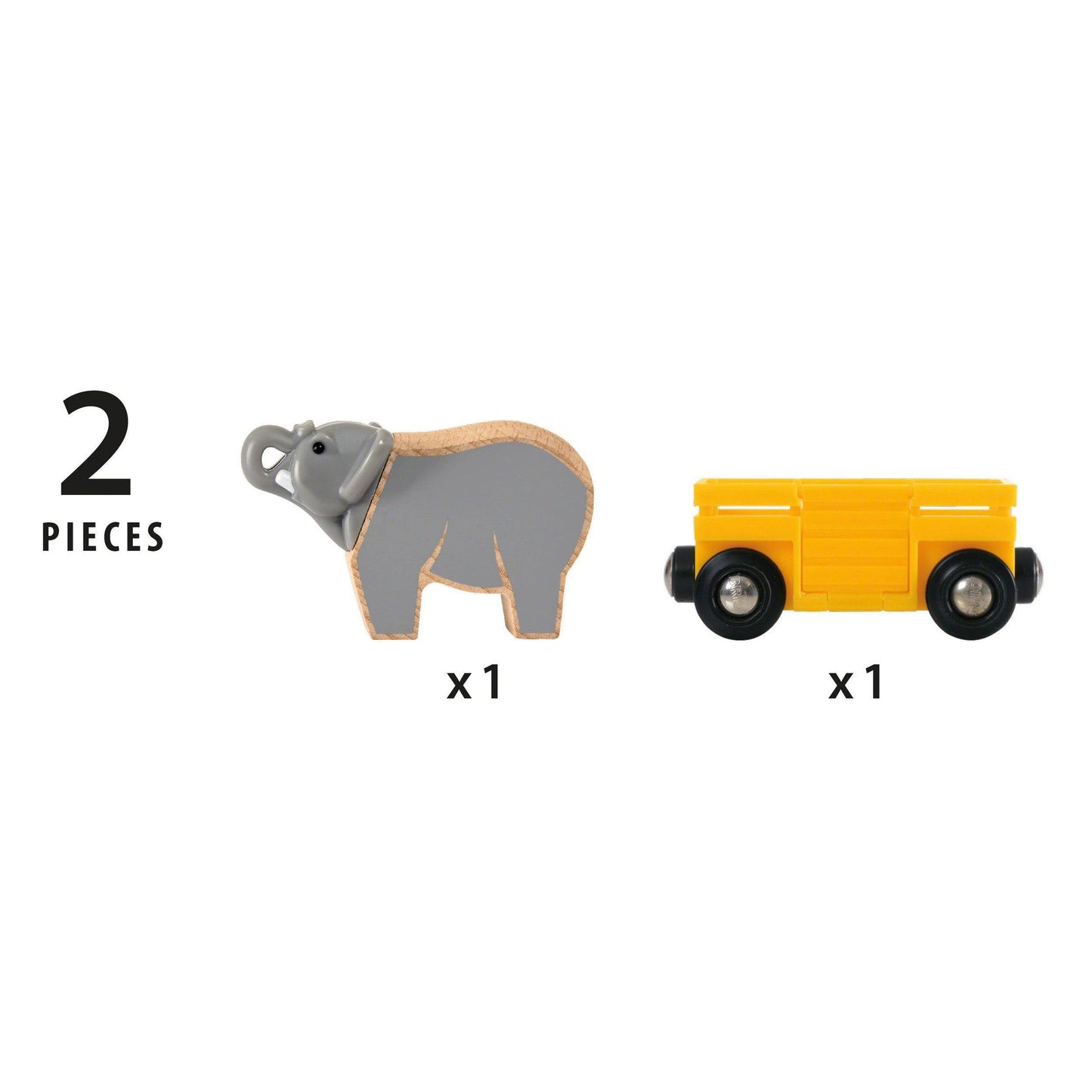 Elephant and Wagon 2 pieces | Brio