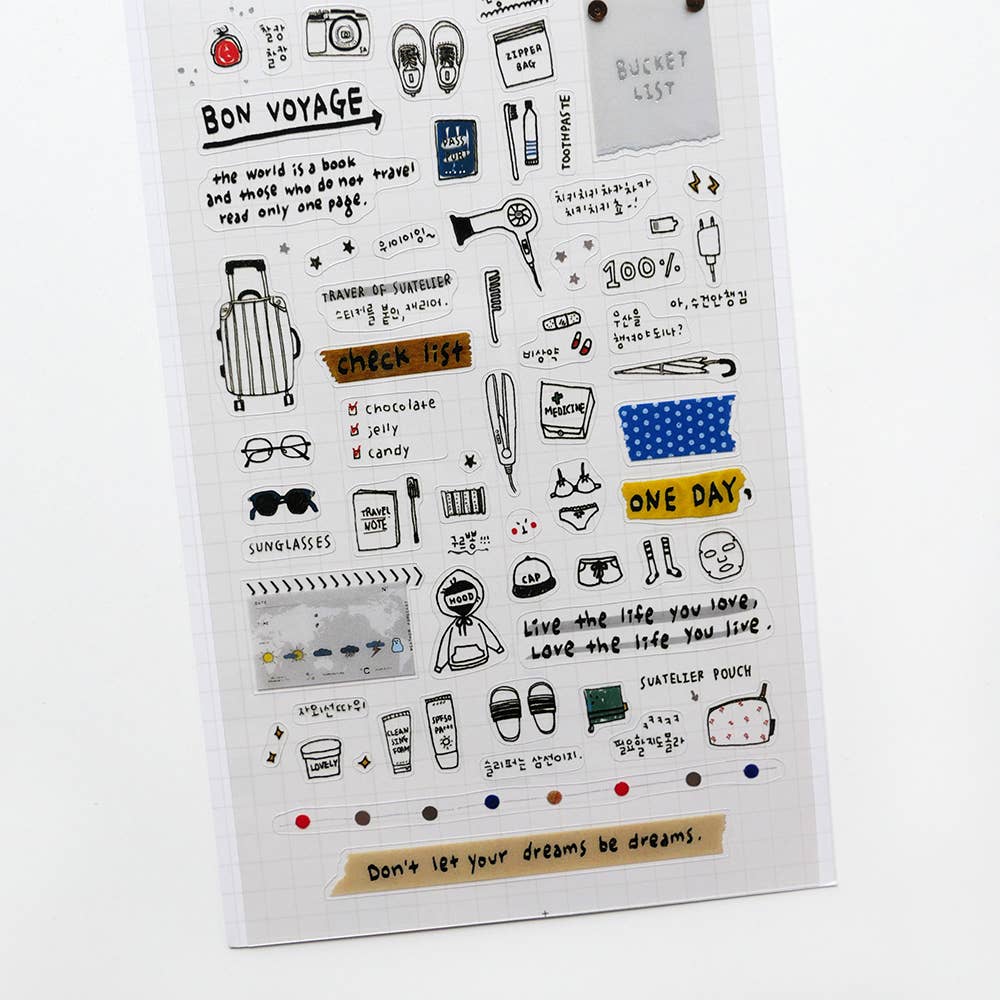 Travel Note Sticker | Suatelier Design – Tiny Paper Co.