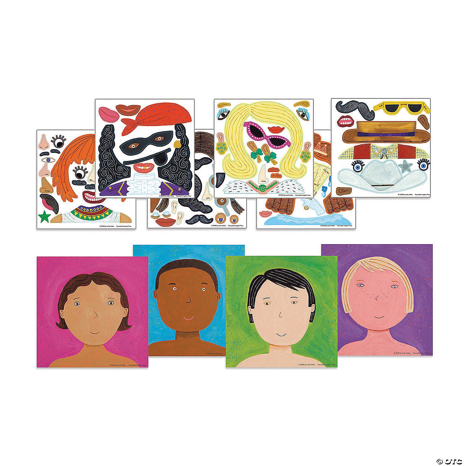 Reusable Stickers - Funny Faces Peaceable Kingdom | Tiny Paper Co.