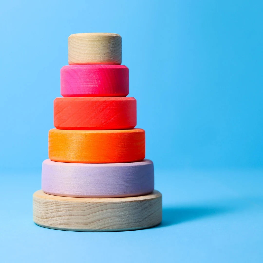 Grimm's Small Conical Tower - Neon Pink