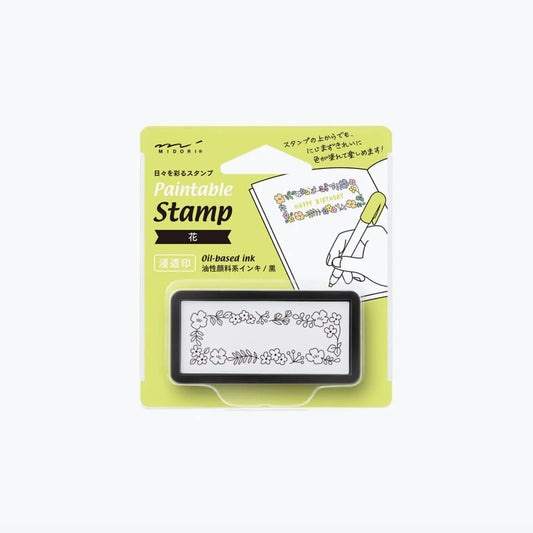 Midori Paintable Half-Stamp - Flower