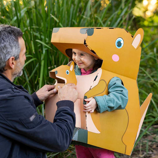 MIla the Kangaroo - 3D Reusable Cardboard Costume