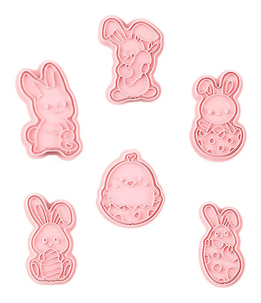 Easter Bunnies Cookie Shape and Stamp Set | Montessori Mates