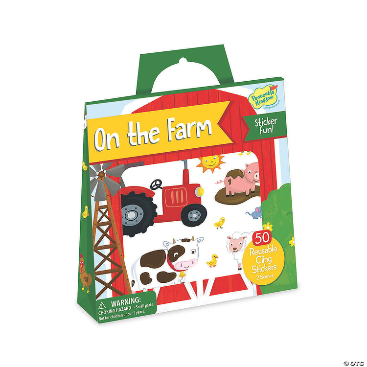 Reusable Stickers - On the Farm Peaceable Kingdom | Tiny Paper Co.