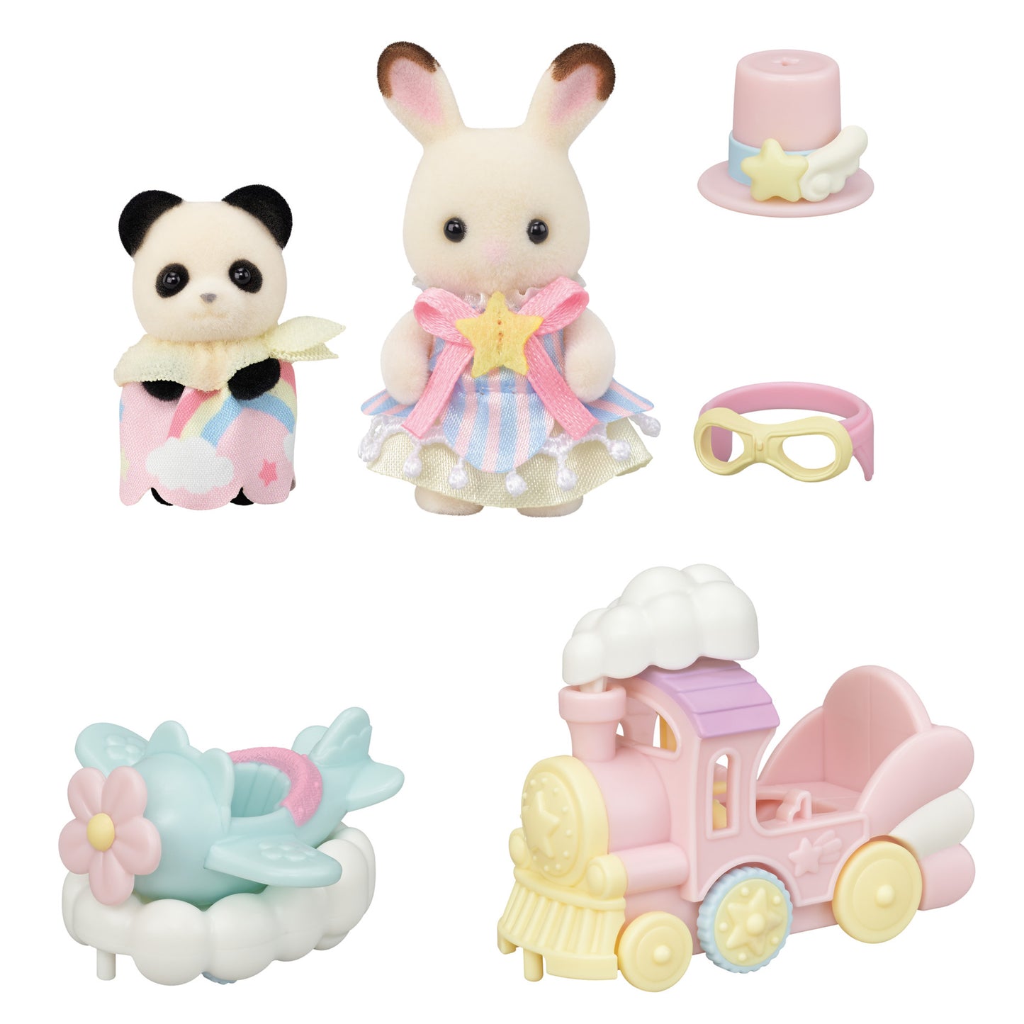 Amusement Park Ride Set - Plane and Train | Sylvanian Families