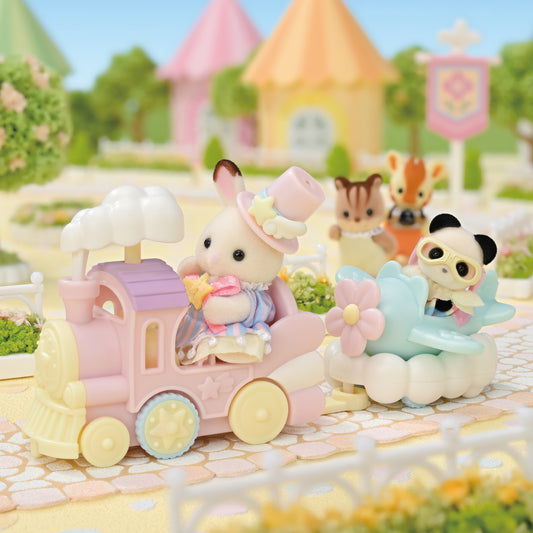 Amusement Park Ride Set - Plane and Train | Sylvanian Families