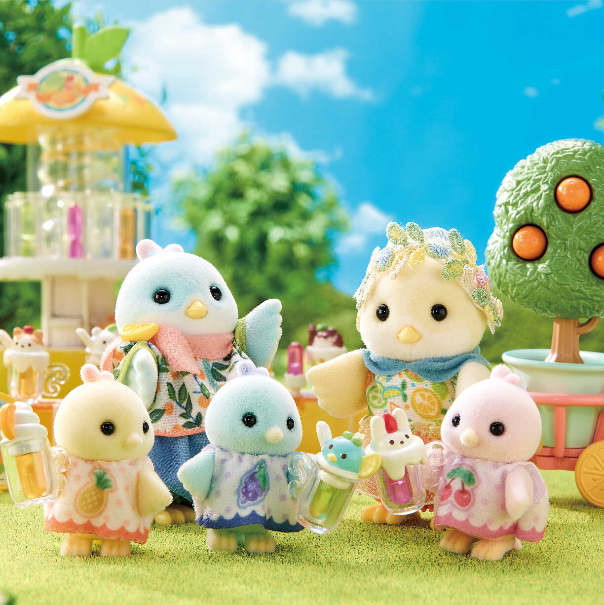 Citrus Bird Family | Sylvanian Families