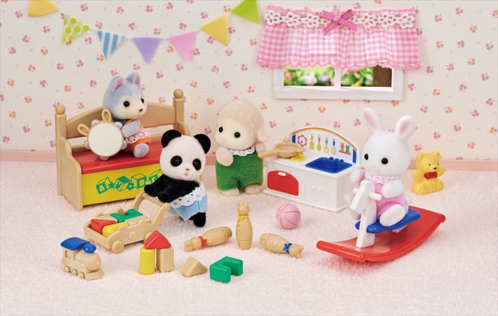 Baby's Toy Box Snow Rabbit & Panda Babies | Sylvanian Families