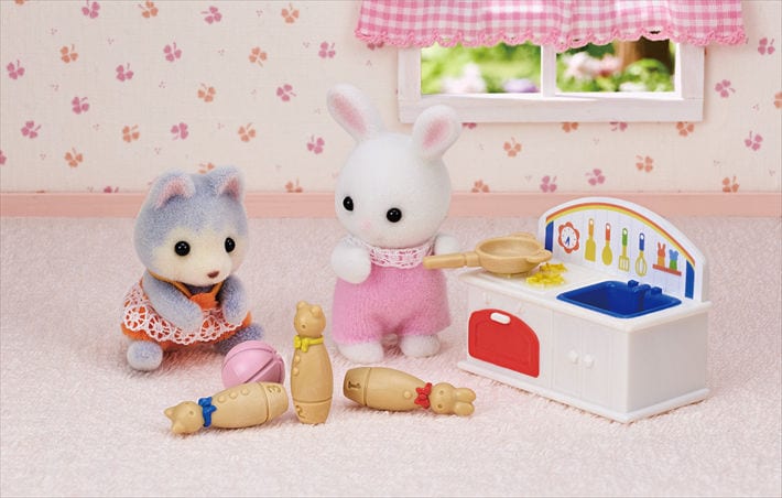 Baby's Toy Box Snow Rabbit & Panda Babies | Sylvanian Families