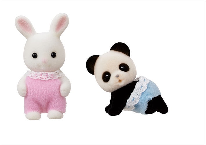 Baby's Toy Box Snow Rabbit & Panda Babies | Sylvanian Families