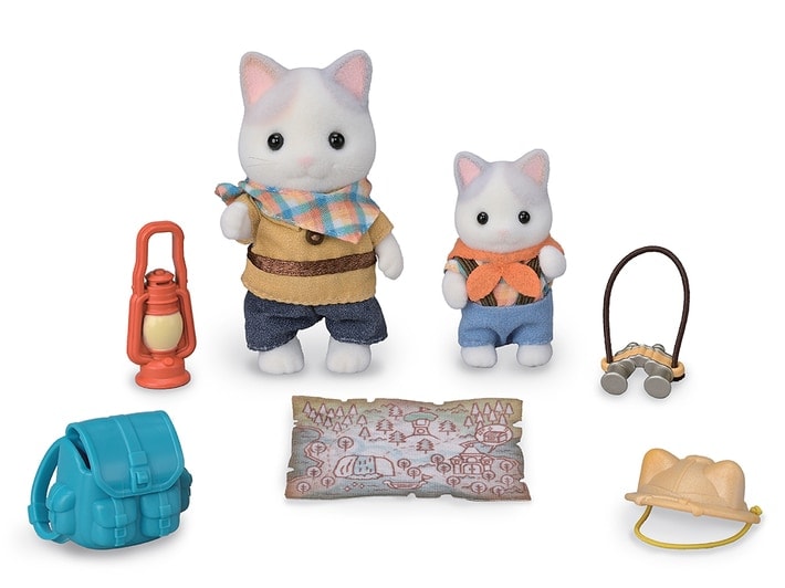 Exciting Exploration Set -Latte Cat Brother & Baby- | Sylvanian Families