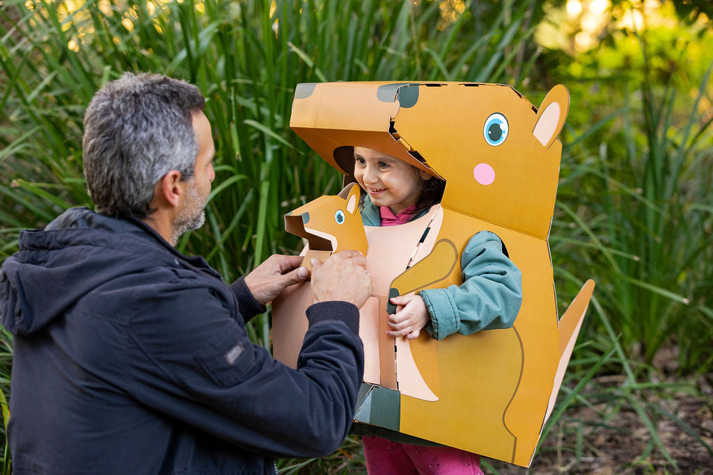 MIla the Kangaroo - 3D Reusable Cardboard Costume