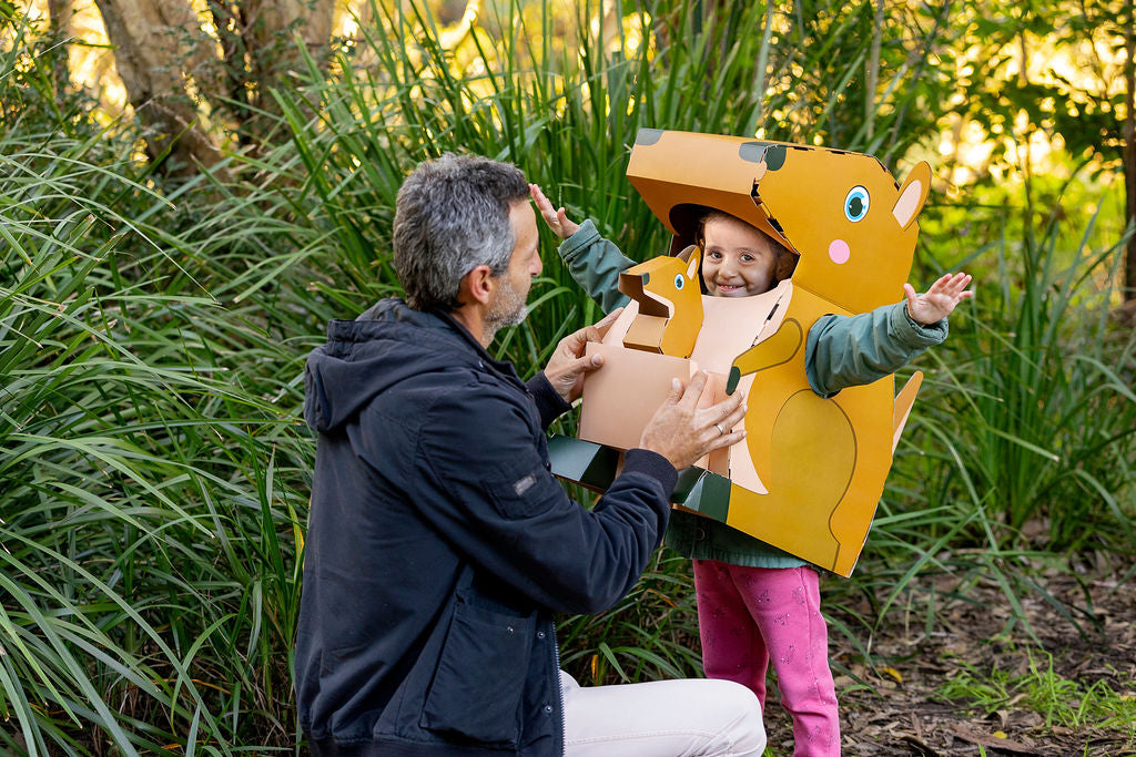 MIla the Kangaroo - 3D Reusable Cardboard Costume