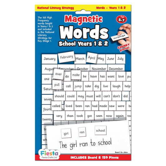 First Words Magnetic Chart - Year 1 & 2
