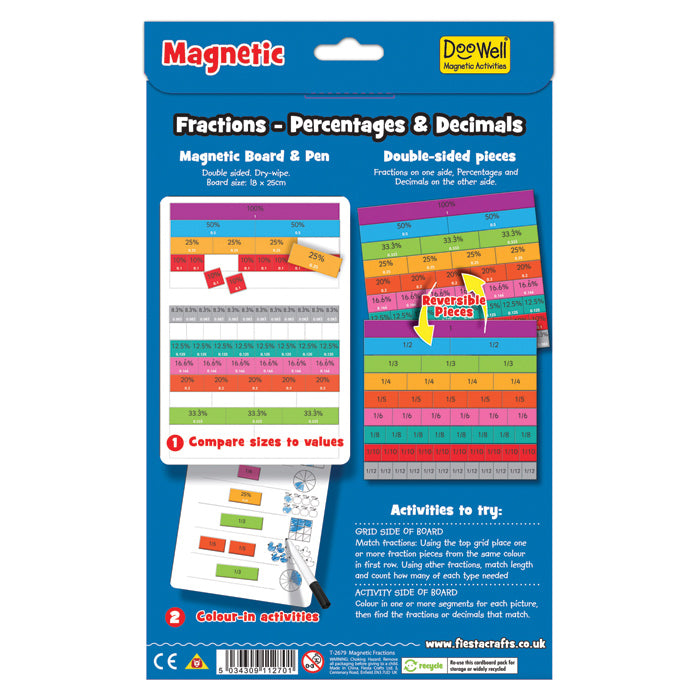 Fractions Magnetic Chart
