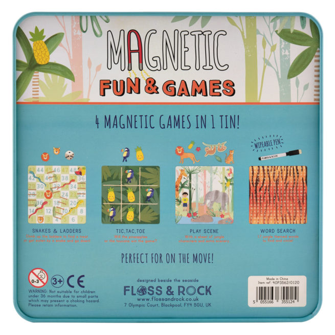 Jungle Magnetic Games 4 in 1