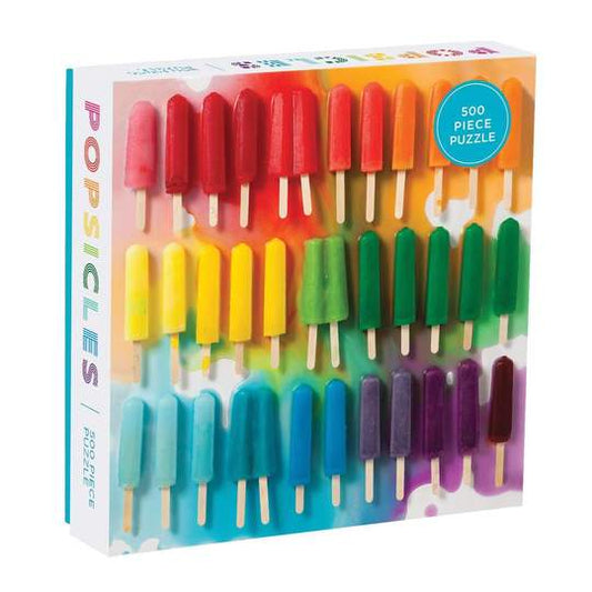 Galison 500 Pc Jigsaw Puzzle - Rainbow Popsicles