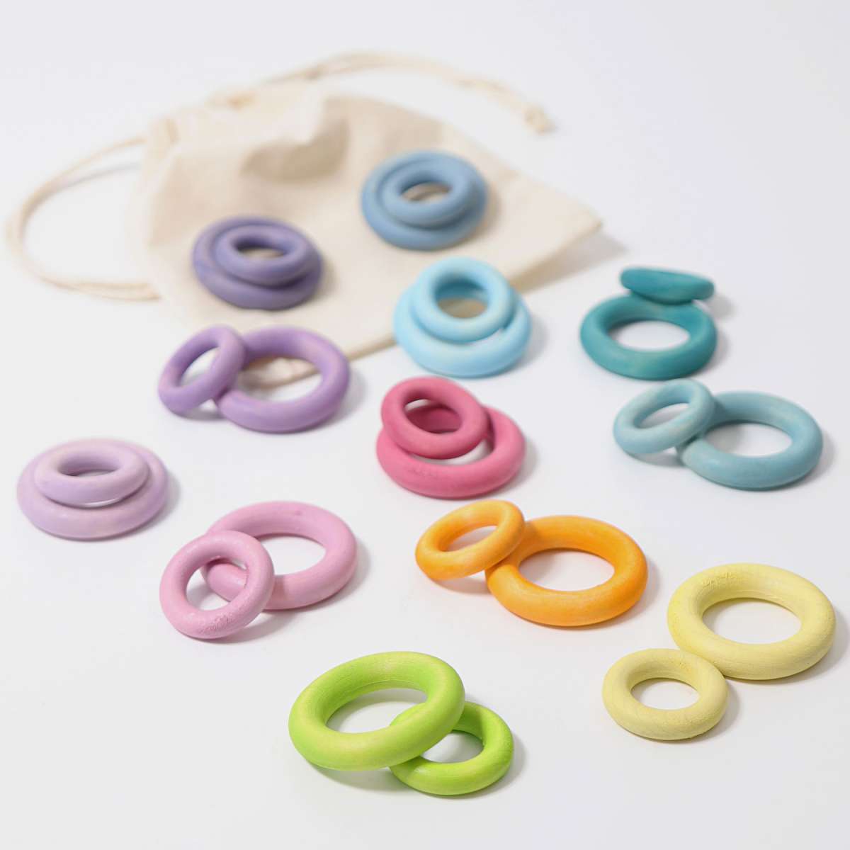 Grimm's Building Rings (Pastel and Rainbow available)