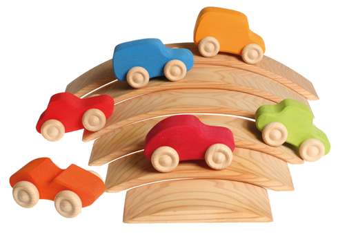 Grimm's Coloured Cars - Set of 6