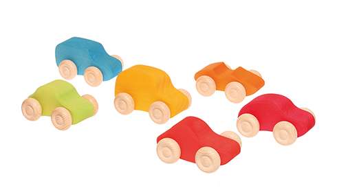 Grimm's Coloured Cars - Set of 6