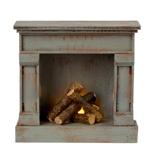 Miniature Fireplace Vintage Blue | Maileg