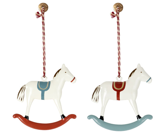 Metal Ornament Rocking Horse assorted | Maileg